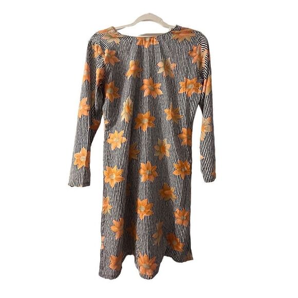 Orange Flower Power Cover Up Dress - Picture 2 of 4
